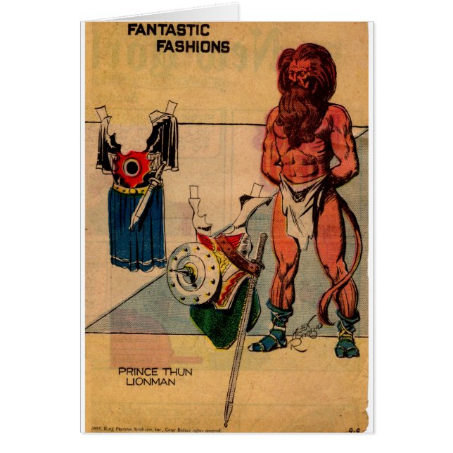 Années 1930 Prince Thun poupées papier Flash Gordo (Devant)