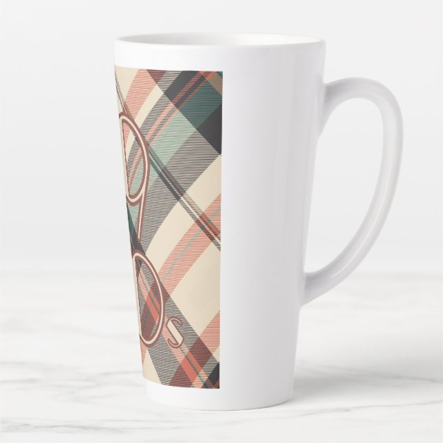 Années 1940 Plaid Two Tone Mug (Droite)