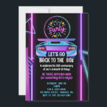 Années 80 Invitation modifiable à la fête d'annive<br><div class="desc">Retro 80s Party Design - Neon "Party Like It’s 1989" Thème pour Throwback Celebrations Préparez-vous à faire la fête comme en 1989—ou en 87, ou toute année totalement tubulaire de la dernière décennie ! Ce design rétro des années 80 apporte l'amusement avec des accents de néon vibrants, des polices audacieuses...</div>
