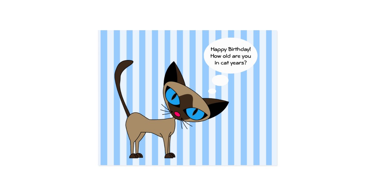 Annees De Chat De Joyeux Anniversaire Carte Zazzle Fr