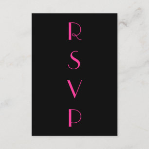 Années folles Fuchsia RSVP