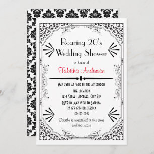 Années folles - Invitation Wedding shower