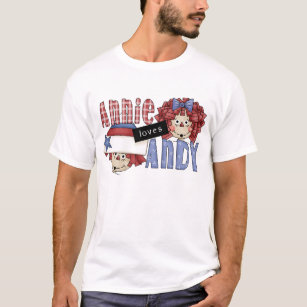 Annie aime des T-shirts et des cadeaux d'Andy
