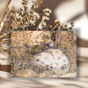 Annie French Art Nouveau Fille Fleurs de cueillett