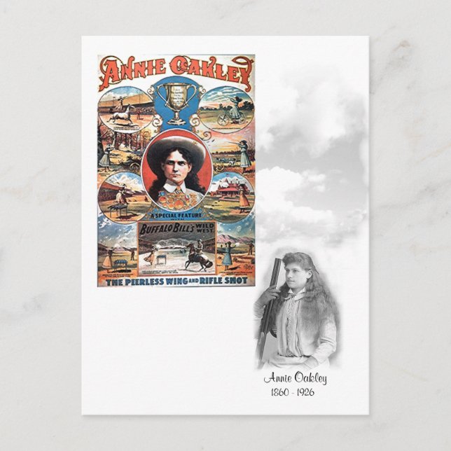 Annie Oakley 1860 - 1926 - carte postale (Devant)