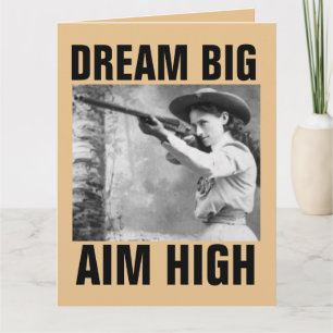 ANNIE OAKLEY AVEC FUSIL, CARTES D'ANNIVERSAIRE DE 
