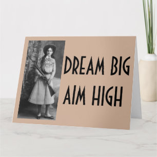 Annie Oakley Funny Cowgirl cartes d'anniversaire