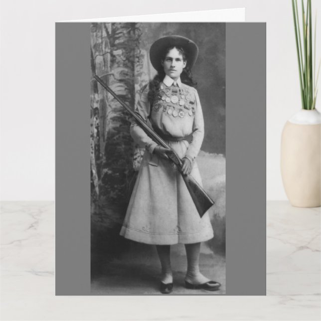 ANNIE OAKLEY HEUREUSE CARTE D'ANNIE SURDIMENSIONNÉ (Devant)