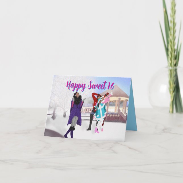Anniversaire 16 ans | Carte d'anniversaire pour bé (Devant)