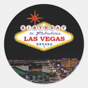 ANNIVERSAIRE À Fabuleux Sticker Las Vegas