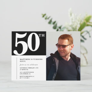 Anniversaire adulte 50e anniversaire invitation Ph