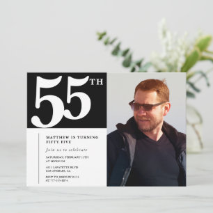 Anniversaire adulte 55e anniversaire invitation Ph