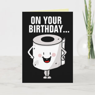 ANNIVERSAIRE AMUSANT BONHEUR ET BONNES CARTES POOP