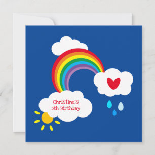 Anniversaire Arc-en-ciel, Nuages, Pluie & Soleil P
