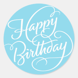 ANNIVERSAIRE BLUE HAPPY | STICKER