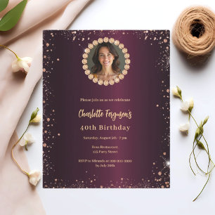 Anniversaire Bourgogne diamant parties scintillant