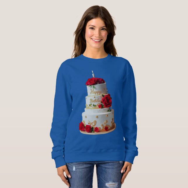 Anniversaire Cake Art conçoit des T-shirts (Devant entier)