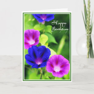 Anniversaire - carte de voeux de gloires de matin