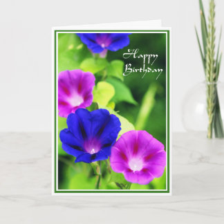 Anniversaire - carte de voeux de gloires de matin