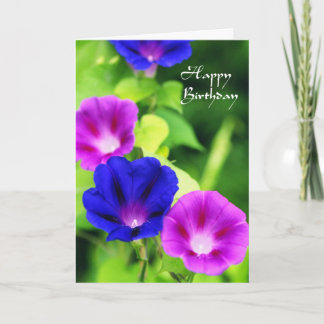 Anniversaire - carte de voeux de gloires de matin