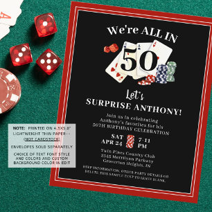 Anniversaire Casino Poker Surprise Budget Invitati
