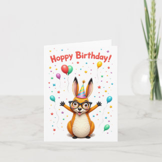 "Anniversaire chanceux !" Carte d'anniversaire Cut