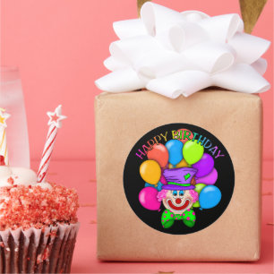 Anniversaire Clown unisex parti autocollant