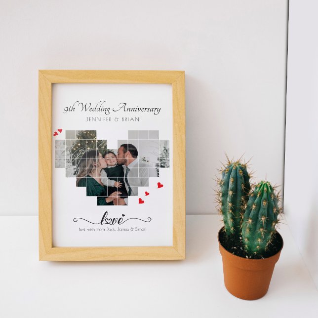 ANNIVERSAIRE COLLAGE CARDIAQUE POSTER ET IMPRIMER (Créateur téléchargé)