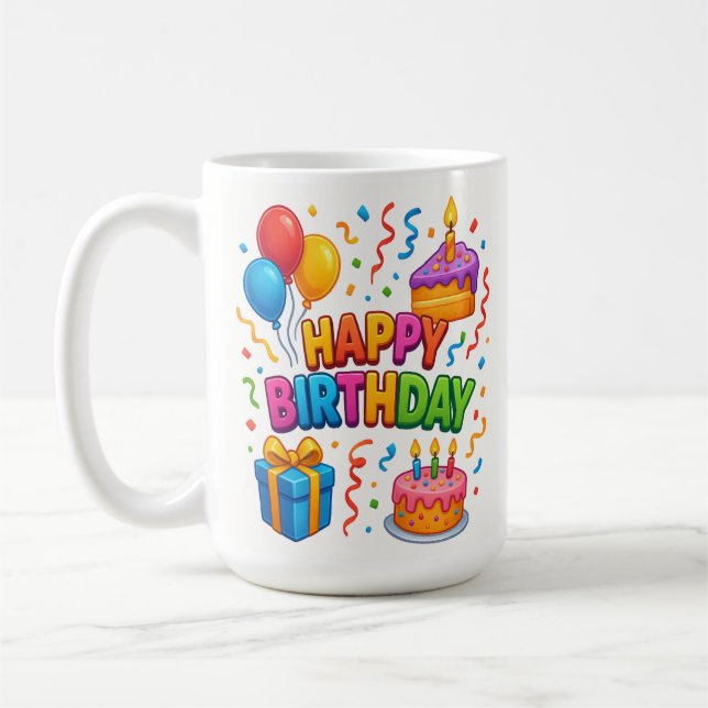 Anniversaire : Confetti Celebration Mug (Gauche)
