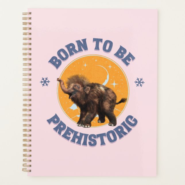 Anniversaire de bébé mammouth préhistorique drôle (Devant)
