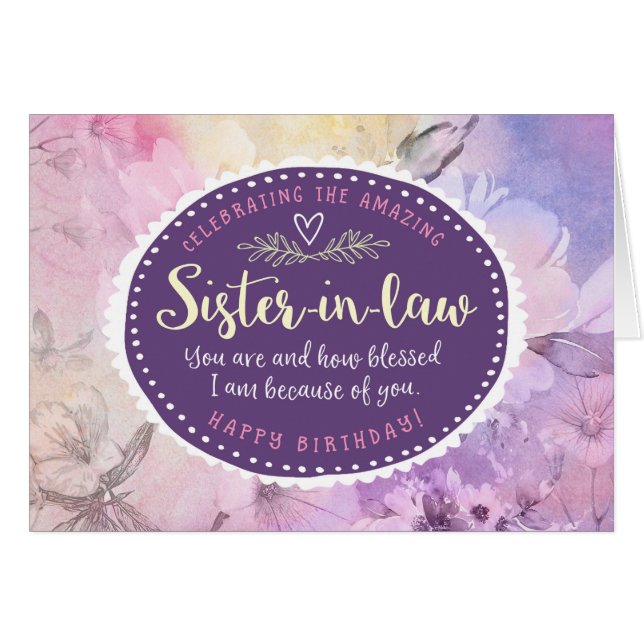 Anniversaire de belle-soeur, vous célébrant (Devant horizontal)