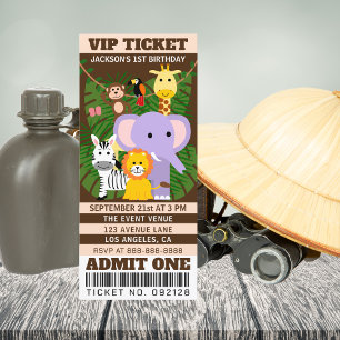 Anniversaire de enfant de billet VIP Jungle Safari