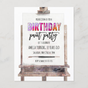 Anniversaire de enfant de la partie Peinture à l'E