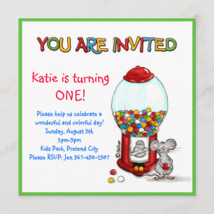 Anniversaire de enfant Party - Invitation au gumba