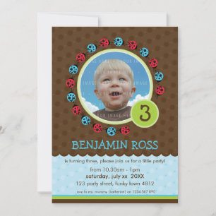 ANNIVERSAIRE DE ENFANT PARTY INVITATION cocu cocci