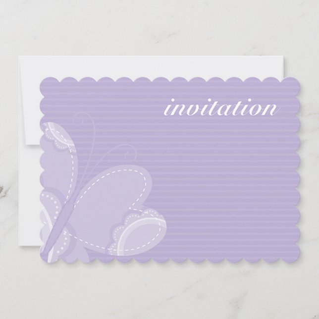 ANNIVERSAIRE DE ENFANT PARTY INVITATION flutterby  (Devant)