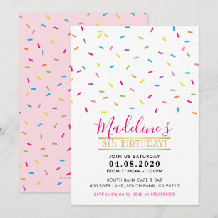 ANNIVERSAIRE DE ENFANT PARTY INVITATION mignon arr