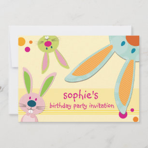ANNIVERSAIRE DE ENFANT PARTY INVITATION mignon lap
