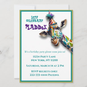 anniversaire de girafe pour enfant