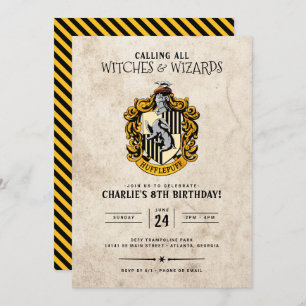 Anniversaire de Harry Potter   Invitation Hufflepu