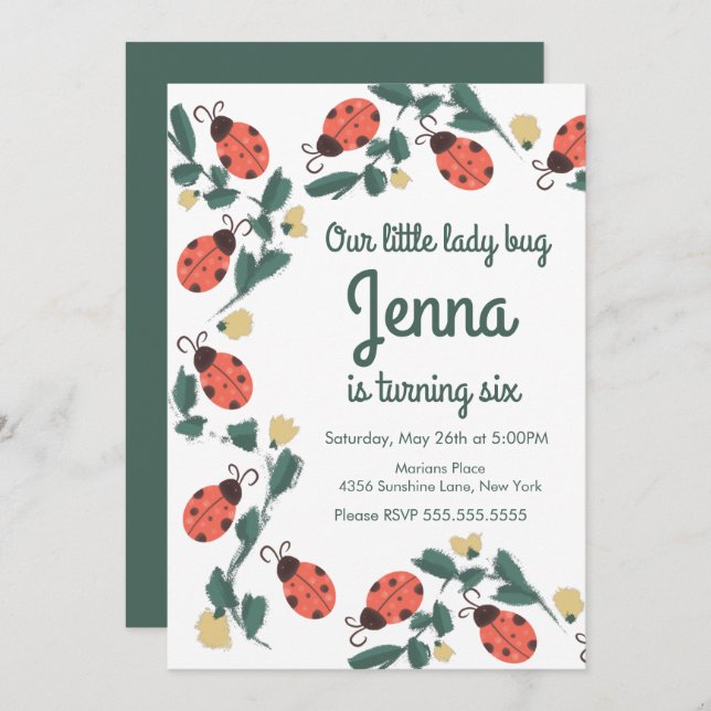 Anniversaire de la dame peintre (Devant / Derrière)