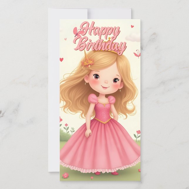 Anniversaire de la Princesse Fée dans un Rêve Rose (Devant)