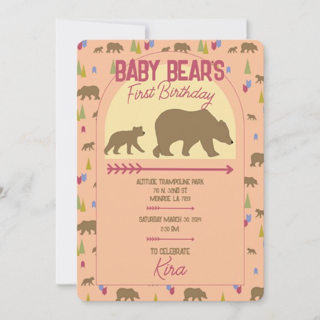 Anniversaire de l'ours-bébé (Devant)