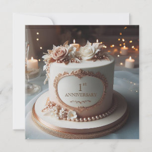 ANNIVERSAIRE DE LOVELYWEDDING Invitation ÉDITABLE