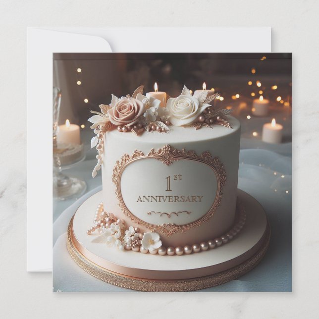 ANNIVERSAIRE DE LOVELYWEDDING Invitation ÉDITABLE (Devant)