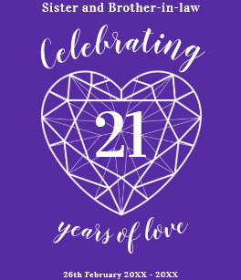 Cadeaux 21 Ans D Anniversaires De Mariage Zazzle Fr