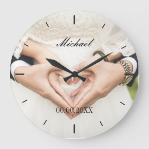 Anniversaire de mariage personnalisé  Horloge mur