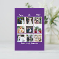 Anniversaire de mariage personnalisé moderne 9 pho