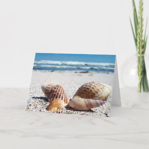 ANNIVERSAIRE DE MER PLAGE CARTES DE SALUT TROPICAL