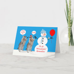 Anniversaire De Noël Pour Les Cartes De Voeux Gran